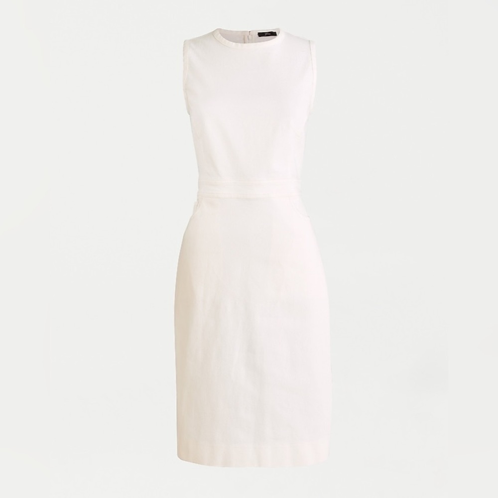 J Crew twill sheath dress